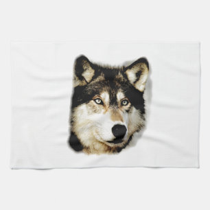 Unique Motivational Wolf Tea Towel