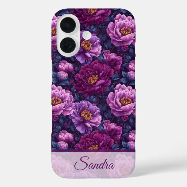 Unique Mum Gifts Peony Custom Case-Mate iPhone Case (Back)