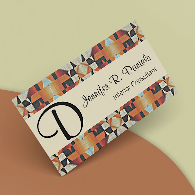 Unique Native American Indian Tribal Art Pattern Business Card (Creator Uploaded)