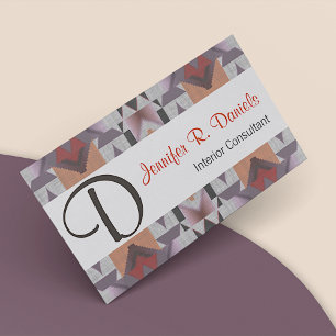 Unique Native American Indian Tribal Art Pattern Business Card