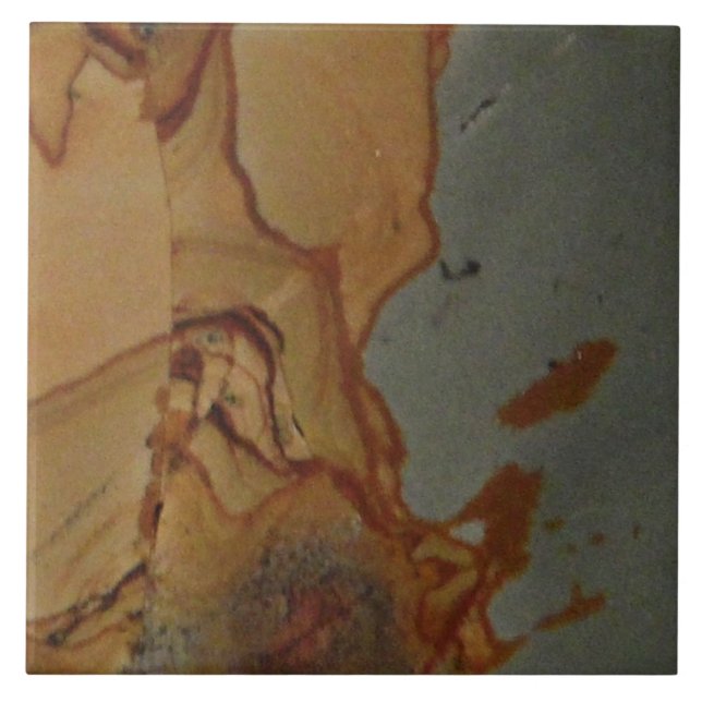 Unique Natural Picture Rock Gemstone Ceramic Tile (Front)