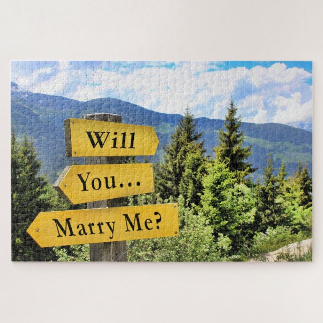 Unique Nature Lover's Marriage Proposal Puzzle  (Horizontal)