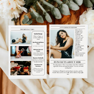 Unique Newspaper Birthday Program Infographic