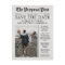 Unique Newspaper Fun Classic Save The Date
