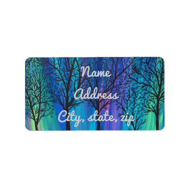 Unique Northern Lights Label (Front)