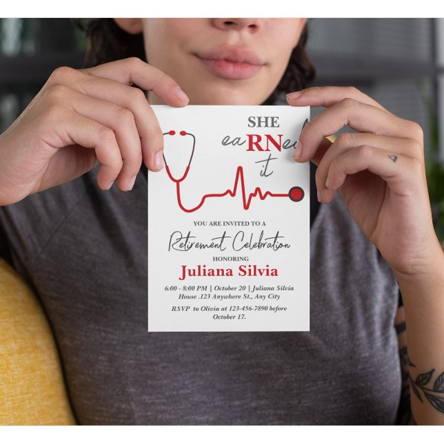 Unique Nurse Retirement Party Flyer (Creator Uploaded)