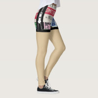 Unique old Cenima tickets Fake shorts Zipper