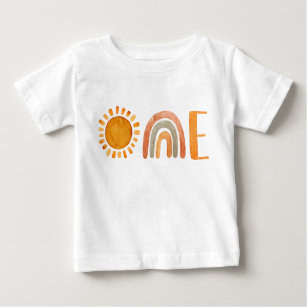 Unique One Watercolor Boho 1st Birthday   Baby T-Shirt