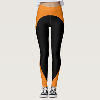 Unique Orange & Black  Leggings