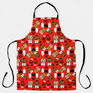 Unique Orange New Baby Gift Apron