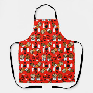 Unique Orange New Baby Gift  Apron