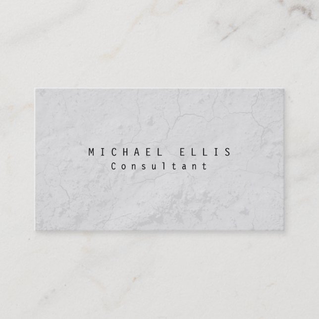 Unique Original Grey Professional Plain Business Card (Front)