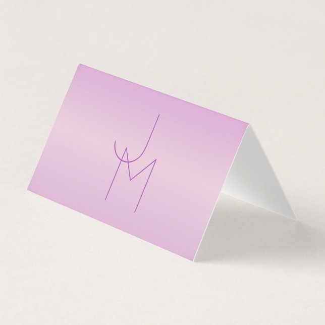 Unique Overlapping Monogram | Soft Lavender Pink (Front)