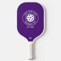 Unique Paddle With Your Club Name And Year Purple