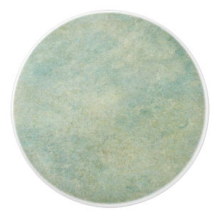 Unique Painterly Textured Look Light Green Drawer Ceramic Knob