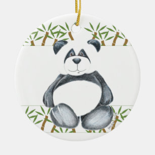 Unique Panda Bear Ceramic Tree Decoration