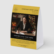 Unique Paper Table Tent for Product Promotions