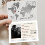 Unique Passport Save The Date Destination Wedding Announcement<br><div class="desc">Pack your bags! Your guests will be so excited to receive this unique Save The Date Passport! And you will be even more excited how easy it is to create these custom printed passport Save The Dates! With just a few clicks, you can instantly personalise this charming design, making it...</div>