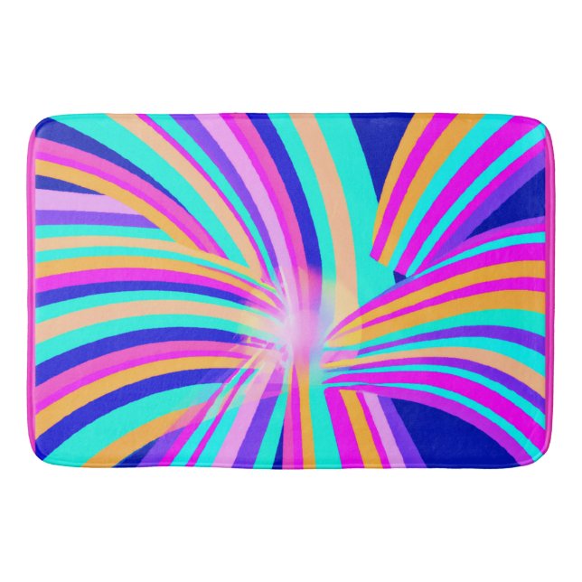 Unique Pattern Art Design Bath Mat (Front)