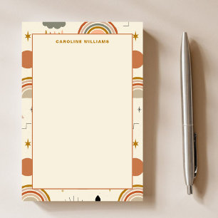 Unique Pattern Boho Bohemian Rainbow Teacher Post-it Notes