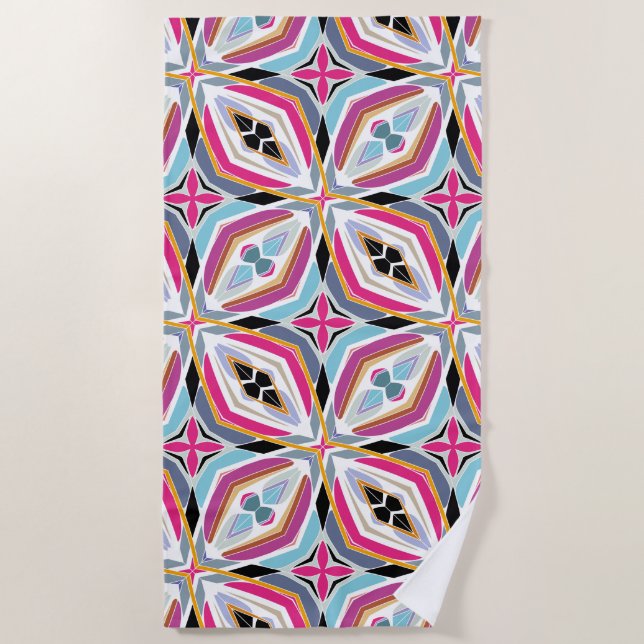 Unique Pattern Design Beach Towel (Front)
