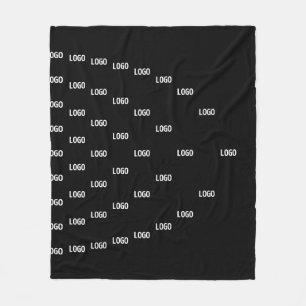 Unique Pattern Featuring Your Logo/Uploaded Image Fleece Blanket