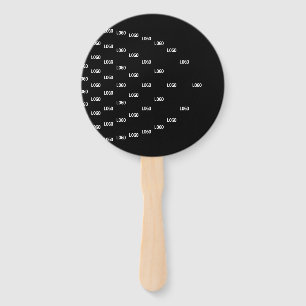 Unique Pattern Featuring Your Logo/Uploaded Image Hand Fan