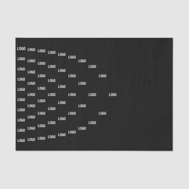 Unique Pattern Featuring Your Logo/Uploaded Image Tissue Paper (Front)