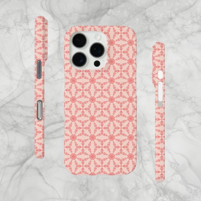 Unique Pattern, Pink and Pale Salmon, Cell Case (Original abstract pattern designed for iPhone Case-Mate. Available for all device models. )