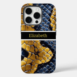 Unique patterns of a vibrant poisonous snake skin iPhone 16 pro case