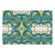 Unique Patterns Wrapping Paper Flat Sheet Set of 3
