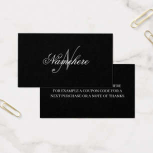 Unique Personalised Black and White Name Monogram