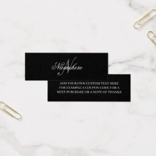 Unique Personalised Black and White Name Monogram