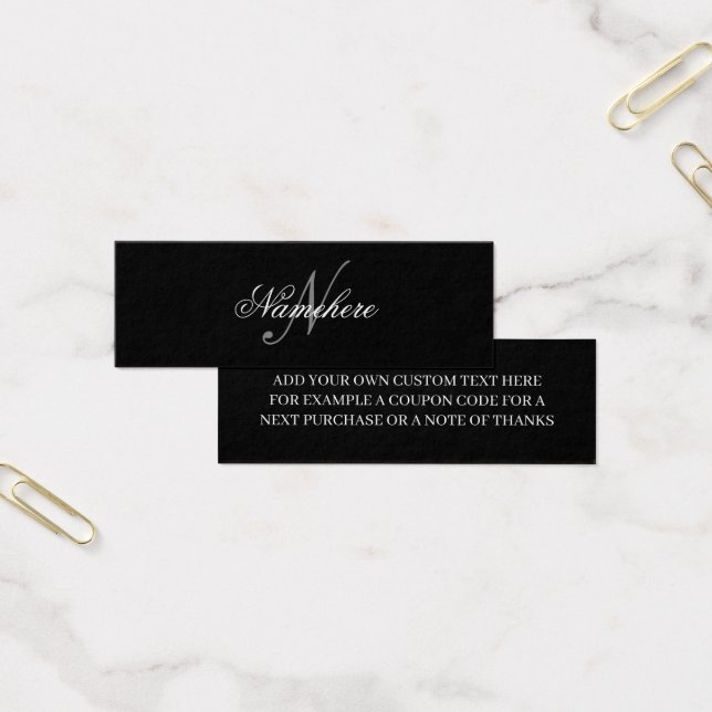Unique Personalised Black and White Name Monogram (Office)