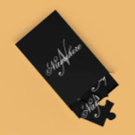 Unique Personalised Black and White Name Monogram Jigsaw Puzzle<br><div class="desc">Personalised Unique Black and White Name Monogram Design for anyone.</div>