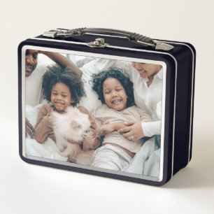 Unique personalised custom metal lunch box