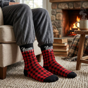 Unique Personalised Gift Idea - Family Plaid Socks