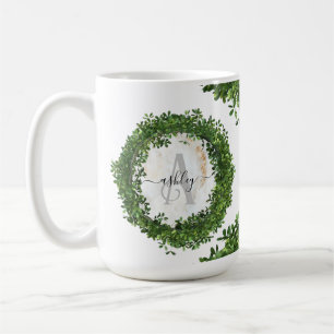 Unique Personalised Keychain with Botanical Theme Coffee Mug