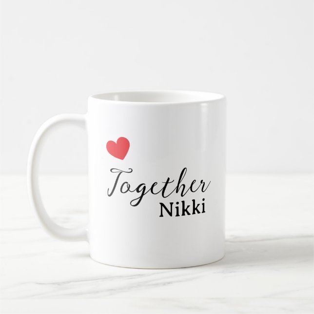Unique Personalised Mug | Custom Text & Image (Left)