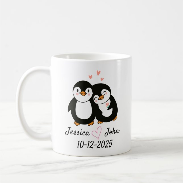 Unique Personalised Mug | Custom Text & Image Coff (Left)