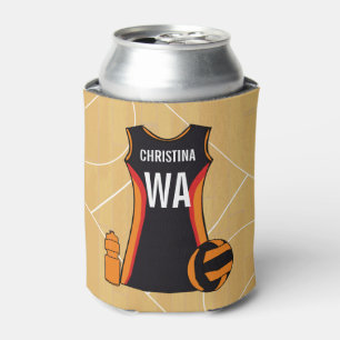Unique Personalised Netball Can Cooler