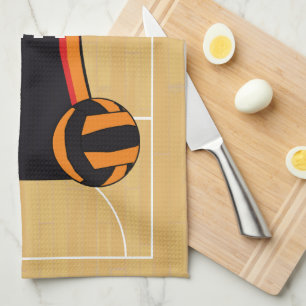 Unique Personalised Netball Tea Towel