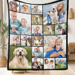 Unique Photo Collage Personalise Modern 18 Picture Fleece Blanket<br><div class="desc">Cosy Memories Photo Collage Blanket Wrap yourself in warmth and cherished memories with our Cosy Memories Photo Collage Blanket. This beautifully crafted blanket is designed to showcase 18 of your favourite photos, making it the perfect personalised keepsake for any occasion. Key Features Modern and Simple Design: Our blanket features a...</div>