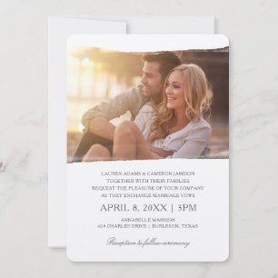 Unique Photo Wedding Invitations Watercolor