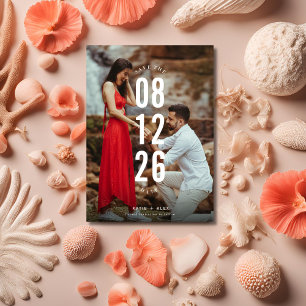 Unique Photo Wedding Save the Date Announcement