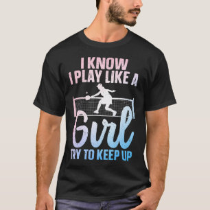 Unique Pickleball Design For Women Girls Pickle Ba T-Shirt