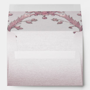 Unique Pink Floral Envelope