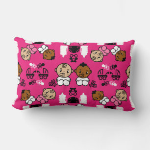 Unique Pink New Baby Gift Lumbar Cushion
