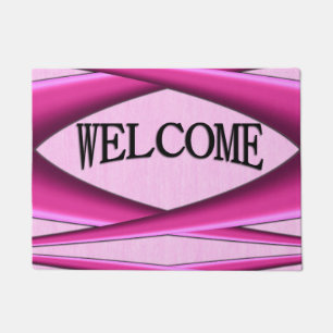 Unique Pink Pattern Doormat