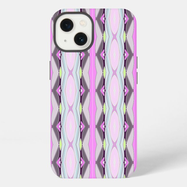 Unique Pink Pattern iPhone Case (Back)